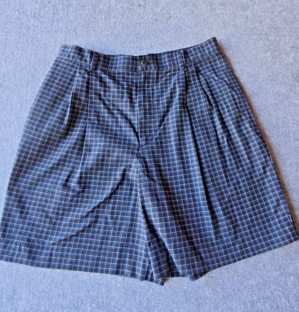 Ralph Lauren Polo Women's Bermuda Shorts Size 12 Plaid Pockets 100% Cotton